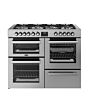 Belling BEL RCA COOKCENTRE 110DF STA 110cm Dual Fuel Range Cooker, Stainless Steel, A Rated, 4444118
