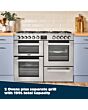 Belling BEL RCA COOKCENTRE 110DF STA 110cm Dual Fuel Range Cooker, Stainless Steel, A Rated, 4444118