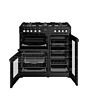 Belling BEL RCA COOKCENTRE 90DF BLK 90cm Dual Fuel Range Cooker, Black, A Rated, 444411793