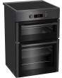 Blomberg HIN651N 60cm Double Oven Electric Cooker with Induction Hob - Anthracite