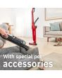 Bosch BBH3ZOOGB Serie 4 ProAnimal 2-in-1 Cordless Vacuum Cleaner - 55 Minutes Run Time - Red