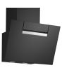 Bosch DWK67FN60B Series 4 60cm, Angled Glass Wall Mounted Extractor, Black Glass
