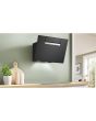 Bosch DWK67FN60B Series 4 60cm, Angled Glass Wall Mounted Extractor, Black Glass