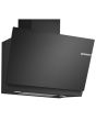 Bosch DWK81AN60B Series 6 80cm Angled Glass Wall Mounted Extractor, Black Glass