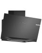Bosch DWK91LT60B Series 8 90cm Angled Glass Wall Mounted Extractor, Black Glass