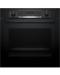 Bosch HQA574BB3B Series 4 Built-In Electric Single Oven with Pyrolytic Cleaning, Black, A+ Rated