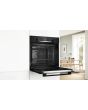 Bosch HQA574BB3B Series 4 Built-In Electric Single Oven with Pyrolytic Cleaning, Black, A+ Rated