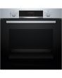 Bosch HQA574BS3B Series 4 Built-In Single Oven With Added Steam, Self Cleaning