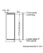 Bosch KIR81ADD0G Series 6 Built-In Tall Larder Fridge, Vitafresh, Soft Close Hinge, Fixed Hinge