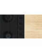 Bosch PBP6B6K60 Series 2 60cm 4 Burner Gas Hob, Black