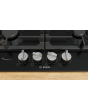 Bosch PCP6A6I90 Series 6 60cm 4 Burner Gas Hob, Flame Select, Black