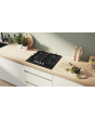 Bosch PCP6A6I90 Series 6 60cm 4 Burner Gas Hob, Flame Select, Black