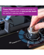 Bosch PCP6A6I90 Series 6 60cm 4 Burner Gas Hob, Flame Select, Black