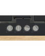 Bosch PNP6B6K40 Series 4 60Cm 4 Burner Gas Hob, Black Tempered Glass