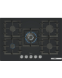 Bosch PPQ7A6I40 Series 6 75cm 5 Burner Gas Hob, Flame Select, Tempered Black Glass