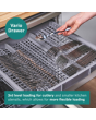 Bosch SPV4EMX17G Series 4 Fully Integrated Slimline Dishwasher, 10 Place Settings, Cutlery Tray, B R