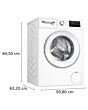 Bosch WAN28254GB WASHING MACHINE 8kg 1400 RPM SERIES 4 { White }