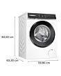 Bosch WGH254A0GB Series 6 White Capacity 10kg, 1400rpm, i-DOS, Iron Assist, Detergent Scan, Anti Sta