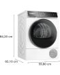 Bosch WQB246C9GB 9kg Heat Pump Tumble Dryer - White