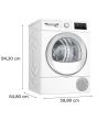 Bosch WTH85226GB Heat Pump Tumble Dryer 8Kg Series 4 