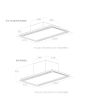 Elica HILIGHT-GLS-16 100cm Ceiling Extractor Hood in White Glass