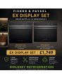 Fisher + Paykel OB60SD9PLX1 / OM60NDLX1 Ex Display Single Oven And Combi Microwave Oven