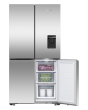 Fisher + Paykel RF605QNUVX1 Series 7 Quad Door American Fridge Freezer, Ice & Water, Stainless Steel, E Rated, Plumbed,
