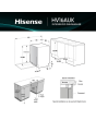 Hisense HV16AUK Integrated Dishwasher with 16 Place Settings