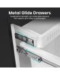 Hisense RF749N4SWFE 91.4cm 50/50 Frost Free Fridge Freezer - Black Inox