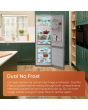 Hotpoint 66.1cm Dual No Frost Fridge Freezer Pet Inox