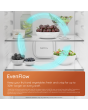 Hotpoint 66.1cm Dual No Frost Fridge Freezer Pet Inox