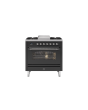 ILVE P09FNE3/ 90Cm Dual Fuel Single Cavity Milano Range Cooker, 4 Gas Burners + Fry Top