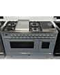 **EX DISPLAY ILVE P12FIWE3/ RAL7001 Roma 120cm Twin 90 / 30 4 Gas Burners, Fry Top + 2 Zone Induction Stainless S