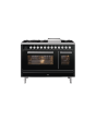 ILVE P12FWE3/ 120Cm Dual Fuel Roma Range Cooker, 6 Gas Burners & Fry Top