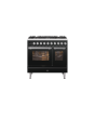ILVE PD096WE3/ 90Cm Dual Fuel Roma Range Cooker, 6 Gas Burners