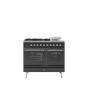 ILVE PD10SNE3/ 100Cm Dual Fuel Milano Range Cooker, 4 Gas Burners + Coup De Feu