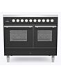 **EX DISPLAY ILVE PDI106WE3/SS Roma 100Cm Range Cooker, 6 Zone Induction, Matt Graphite