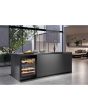 Liebherr UWTGB1682 Built-Under Dual Zone Wine Cabinet, Black Glass