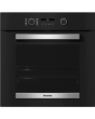 Miele H2467BP Built-In Single Oven, Obsidian Black Stainless Steel Effect