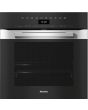 Miele H7464BP CLST Built-In Pyrolytic Single Oven, Pure Line, Clean Steel