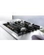 Miele KM3010 626mm Wide 4 Burner Gas Hob - Black Glass,