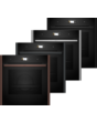 Neff B69VS7MY0A N90 Flex Design Built-in Single Oven With Vario Steam, Slide + Hide, Pyrolytic