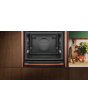 Neff B69VS7MY0A N90 Flex Design Built-in Single Oven With Vario Steam, Slide + Hide, Pyrolytic