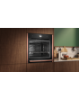 Neff B69VS7MY0A N90 Flex Design Built-in Single Oven With Vario Steam, Slide + Hide, Pyrolytic