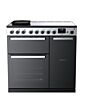 **EX DISPLAY Rangemaster EDDL90EIGBLK/CM1 90cm Induction Range Cooker Edge Deluxe Black Glass / Chrome, A Rated, 