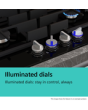 Siemens ER9A6SH40 iQ700 90cm 5 Burner Gas Hob, Black Tempered Glass, 