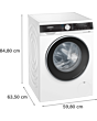 Siemens WN54G1A1GB iQ500 Freestanding Washer Dryer, 10kg/6kg, 1400 Spin, White, D Rated