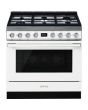 Smeg CPF9GP 90Cm Dual Fuel Single Cavity Portofino Range Cooker, Pyrolytic