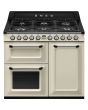 Smeg TR103P 100cm Victoria Dual Fuel Range Cooker Cream