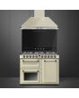 Smeg TR103P 100cm Victoria Dual Fuel Range Cooker Cream